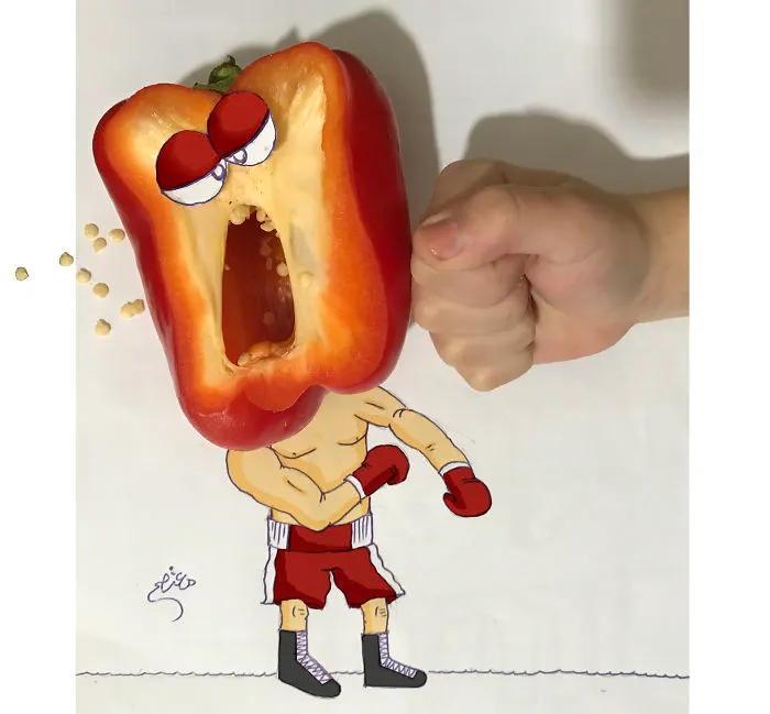 I Create Cartoon Drawings That Interact With Their Surroundings