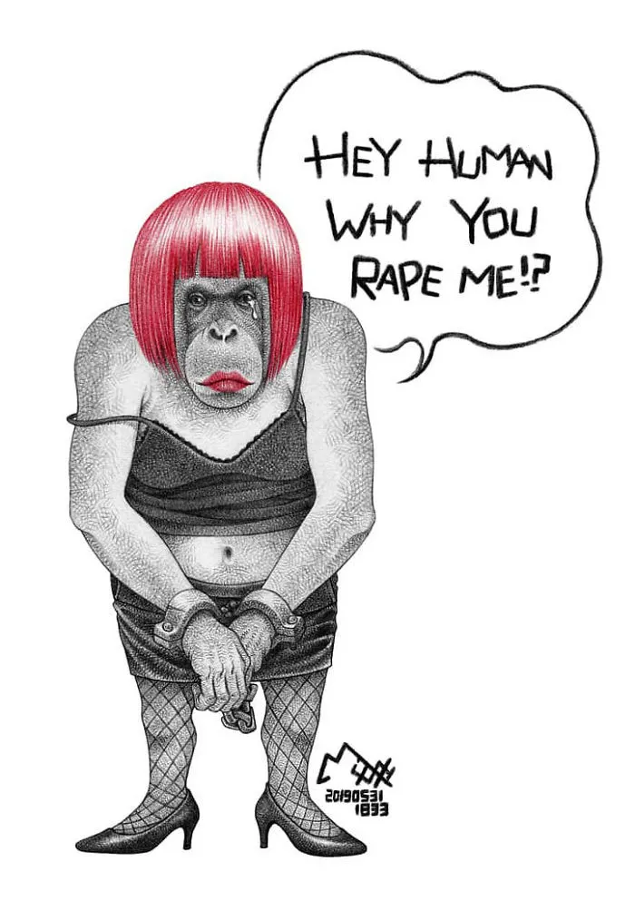 Artist Tries To Raise Awareness About Animal Abuse With These 33 Uncomfortable Illustrations