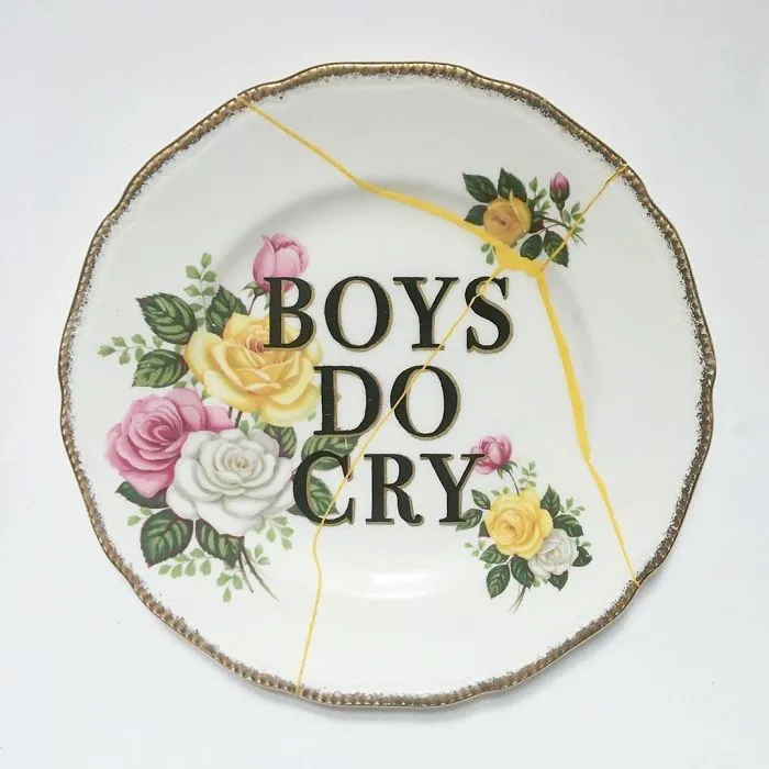 Thrifted Vintage Plates Made Irreverent With Typography By Marie-Claude Marquis (62 Pics)