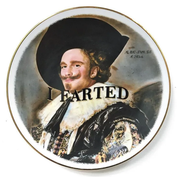 Thrifted Vintage Plates Made Irreverent With Typography By Marie-Claude Marquis (62 Pics)