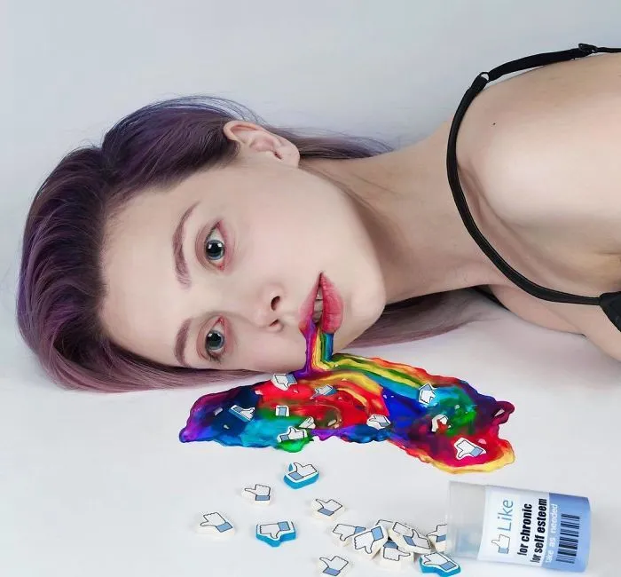 Russian Artist Gained 4.5M Followers By Taking Bizarre And Thought-Provoking Photos