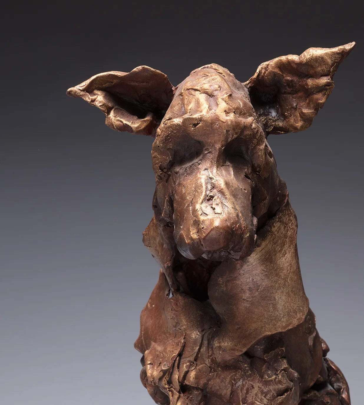 Dog Sculpture Cast In Resin