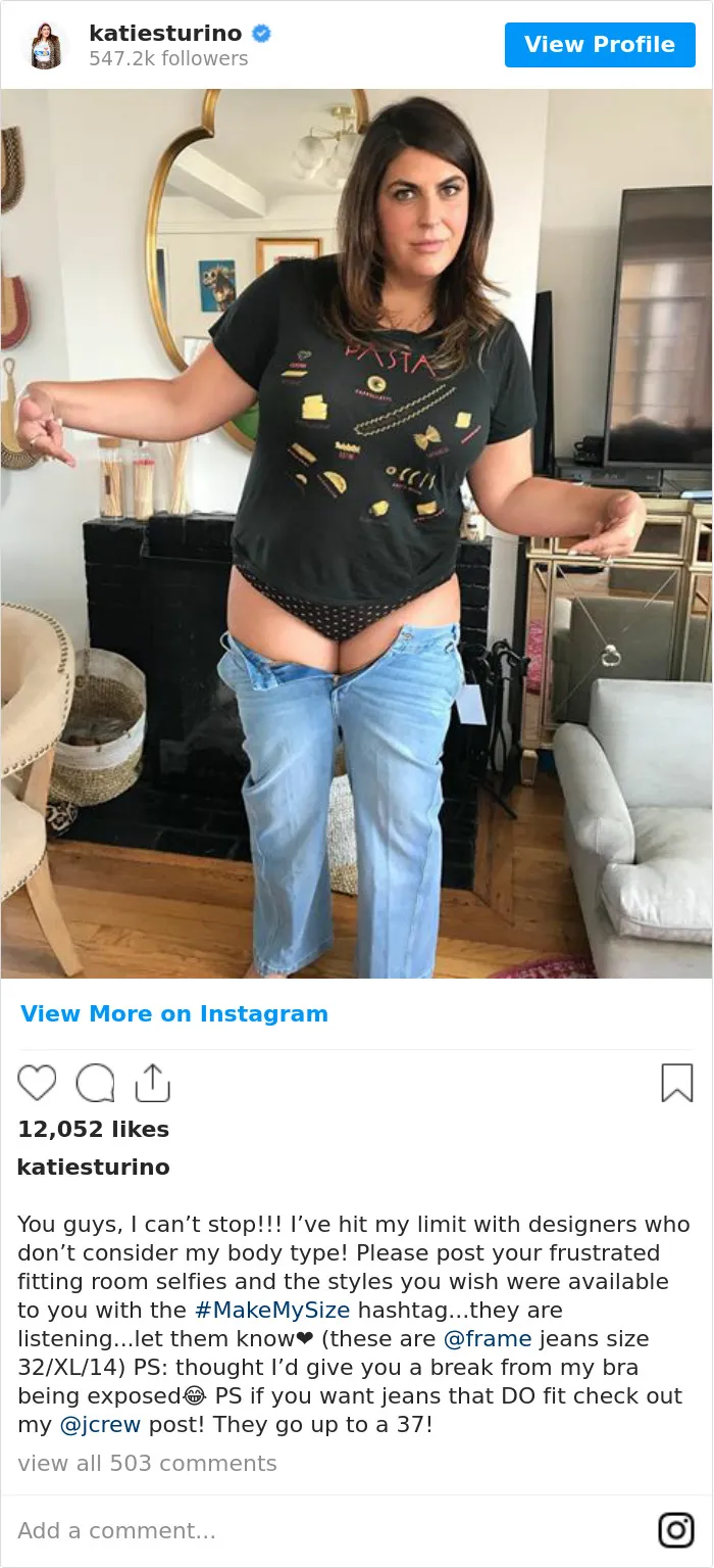 Woman Starts A 'Make My Size' Movement To Remind Companies That Women Come In Different Sizes (25 Pics)