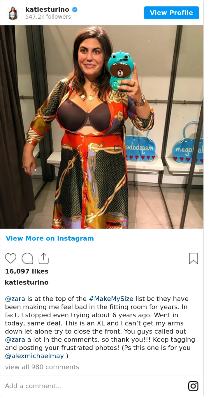 Woman Starts A 'Make My Size' Movement To Remind Companies That Women Come In Different Sizes (25 Pics)