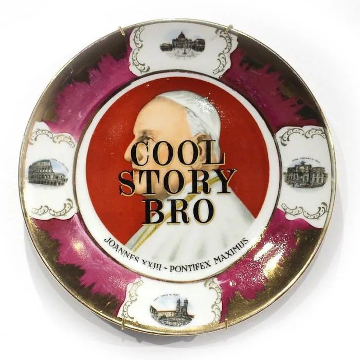 Thrifted Vintage Plates Made Irreverent With Typography By Marie-Claude Marquis (62 Pics)