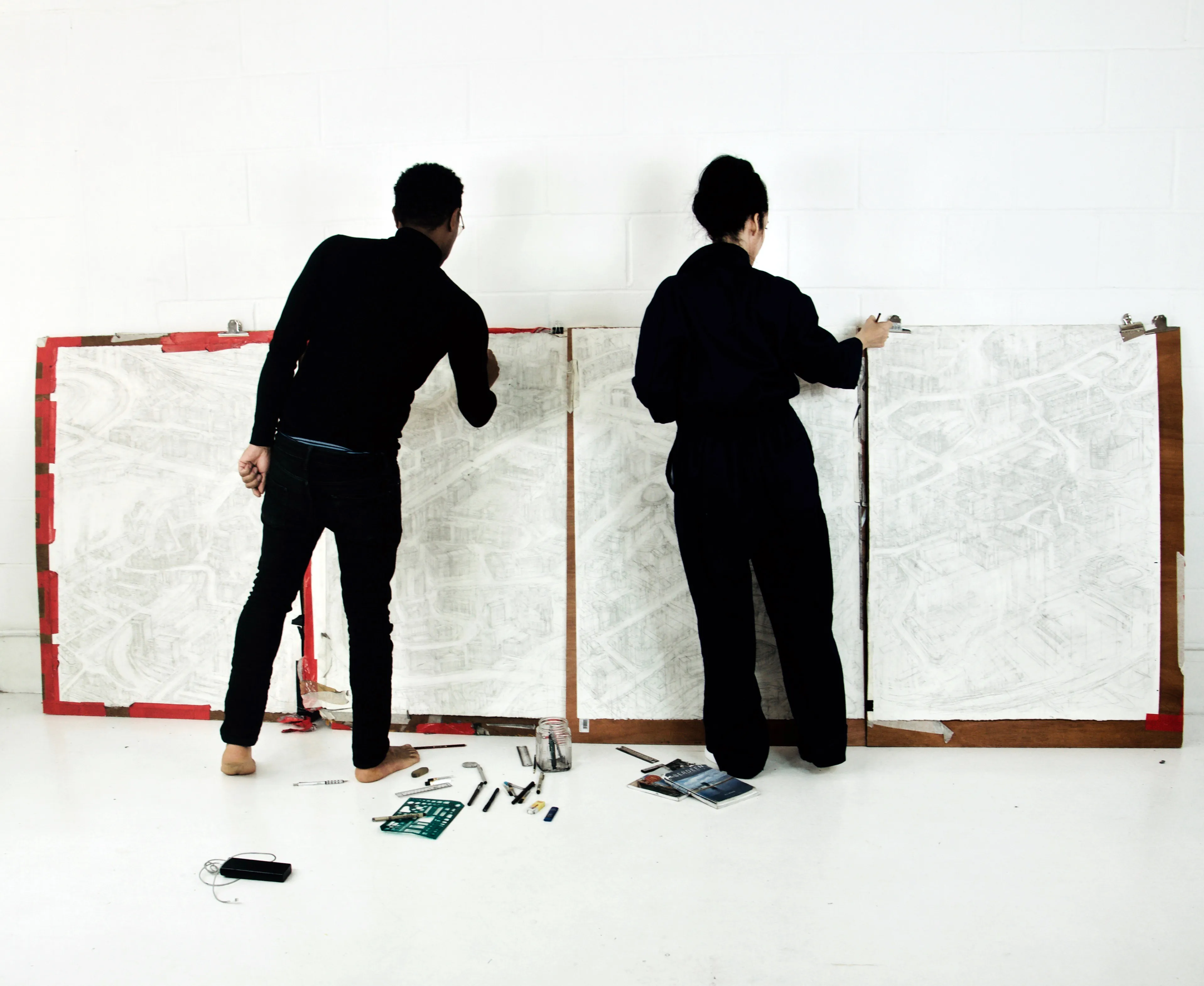 Giant Sketch Of Aberdeen Being Completed While In Lockdown