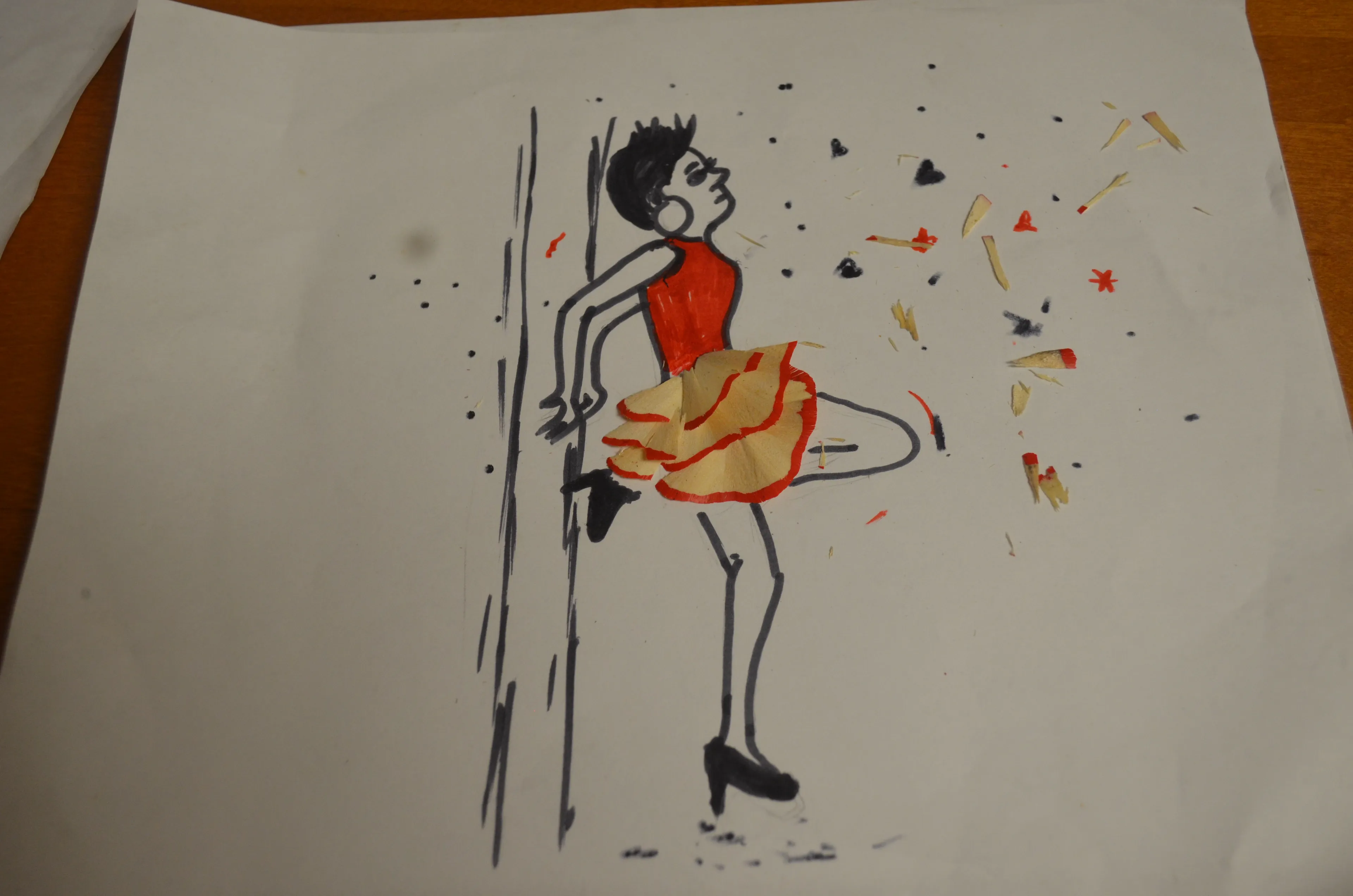 Check Out This Skirt Made From  Pencil Scraps