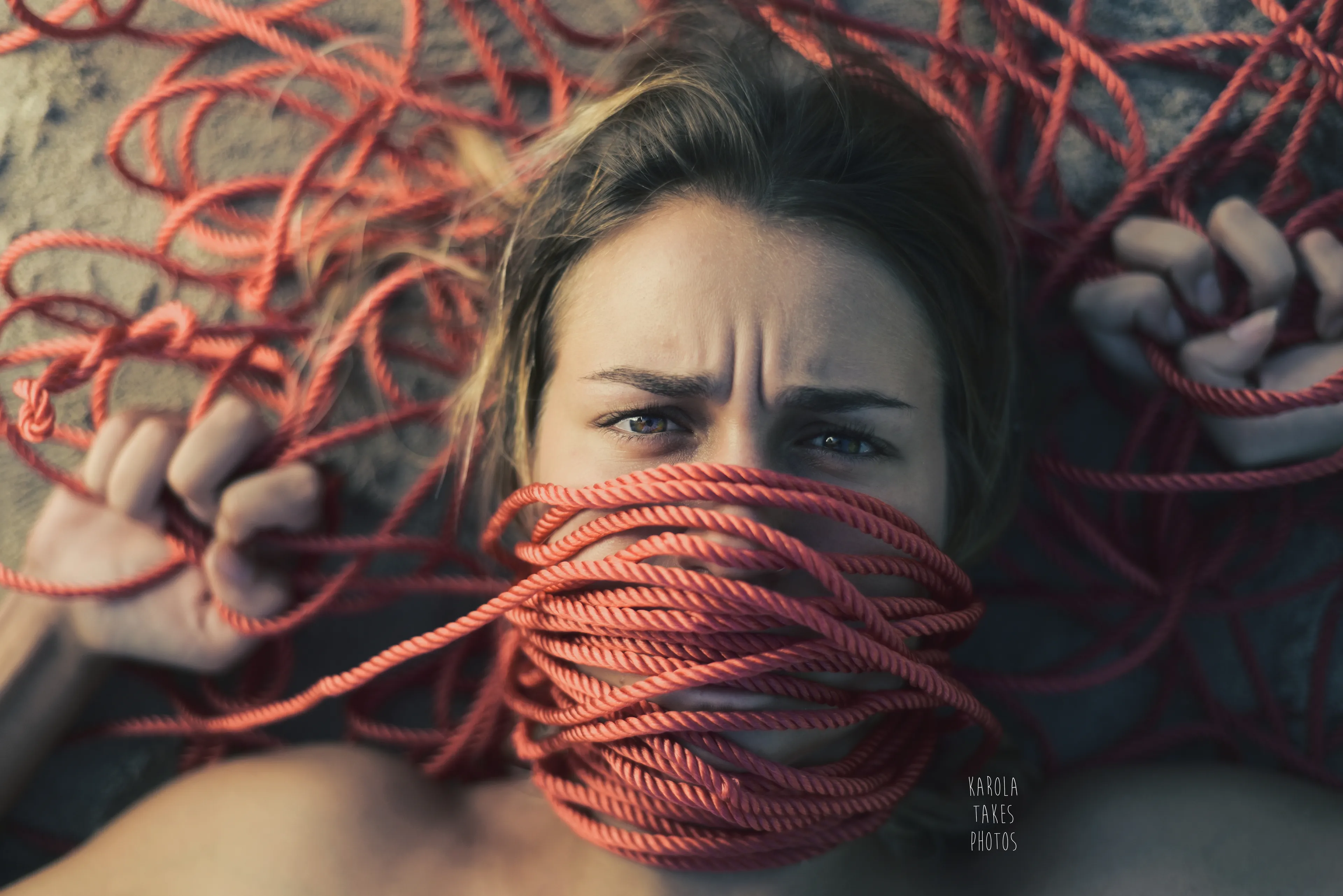 Strong "No Plastic" Message Captured In Series Of Photographs Got Viral. Shoot Called "Trapped" Shows The Mother Of Nature As A Beautiful Women Trapped In Plastic.