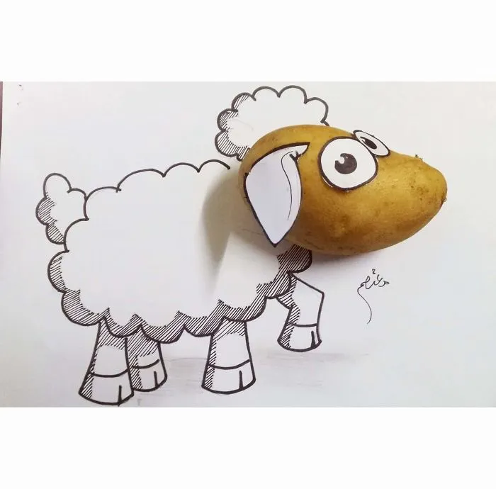 I Create Cartoon Drawings That Interact With Their Surroundings