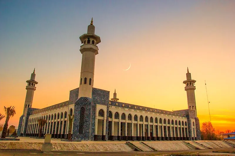 Hazara University Mosque With Eye Catching Scene
