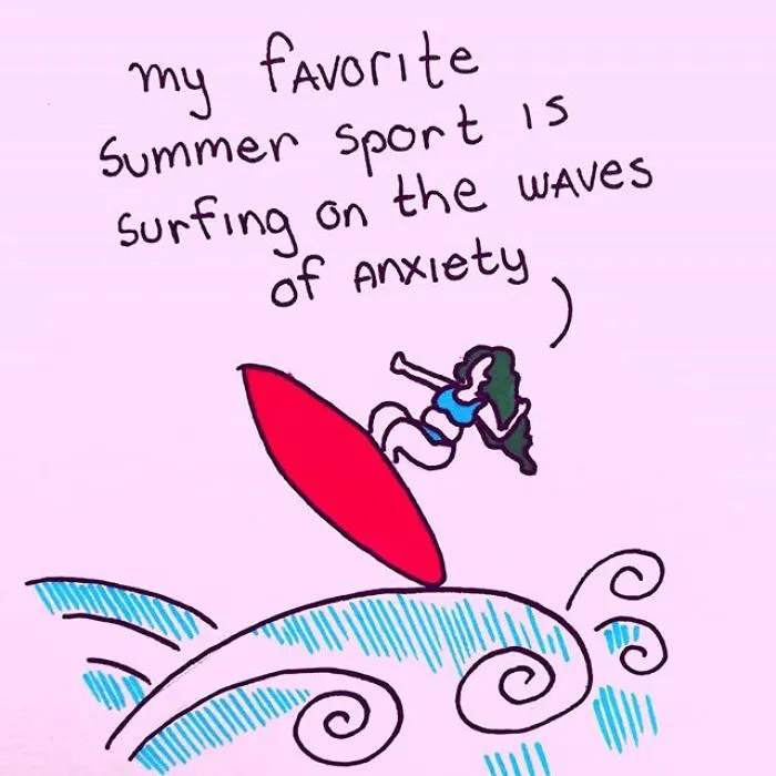 I Illustrate The Issues I Run Into Because Of My Anxiety (55 Pics)