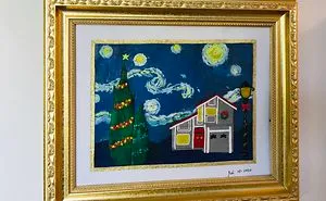 Our House Under The Starry Night