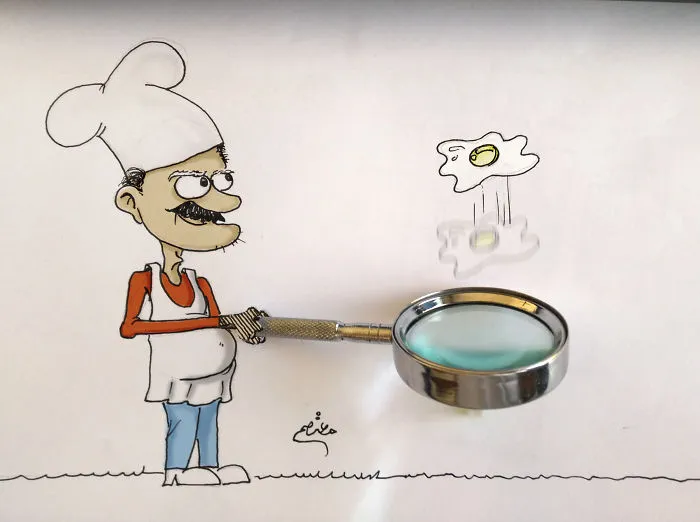 I Create Cartoon Drawings That Interact With Their Surroundings