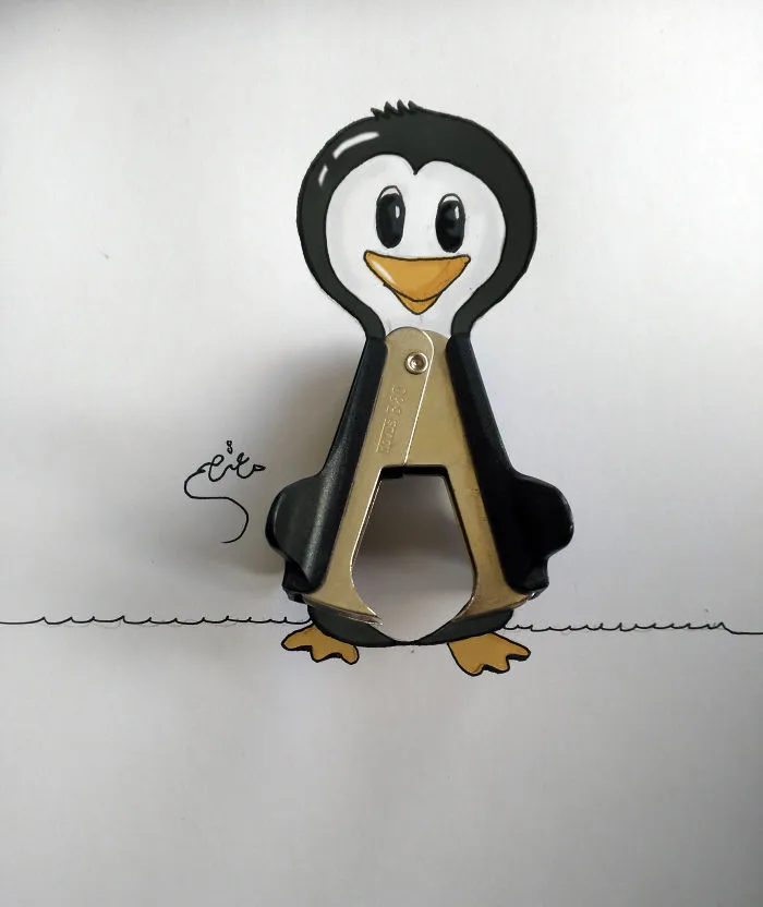 I Create Cartoon Drawings That Interact With Their Surroundings
