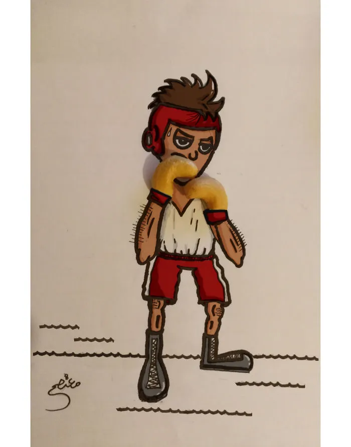 I Create Cartoon Drawings That Interact With Their Surroundings