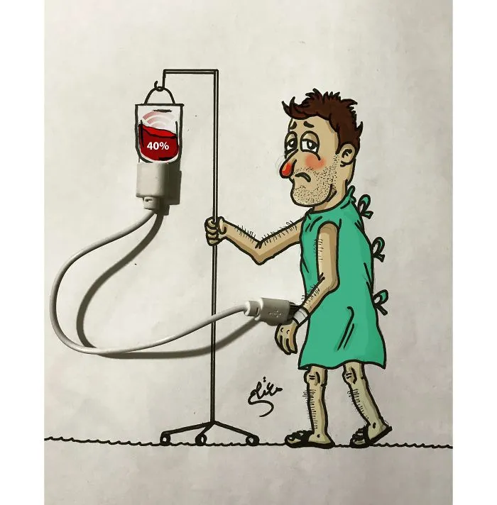 I Create Cartoon Drawings That Interact With Their Surroundings