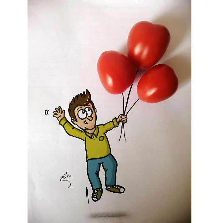 I Create Cartoon Drawings That Interact With Their Surroundings