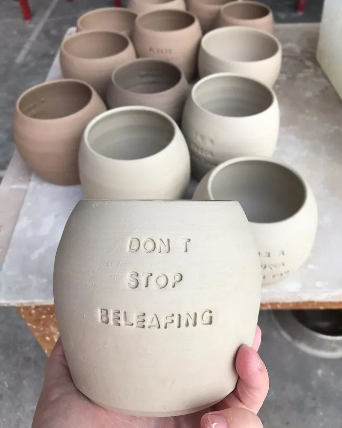 I Handmade Ceramic Planters With Witty Puns (29 New Pics)