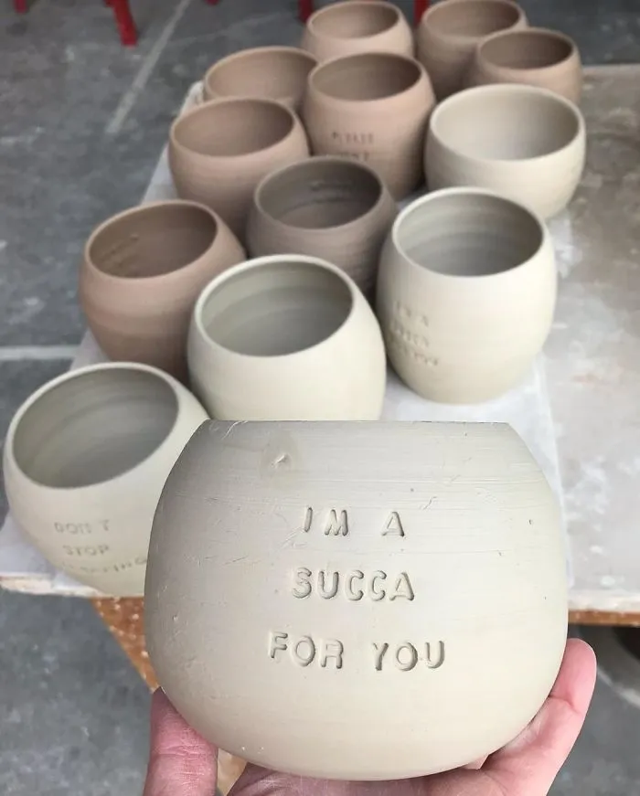 I Handmade Ceramic Planters With Witty Puns (29 New Pics)