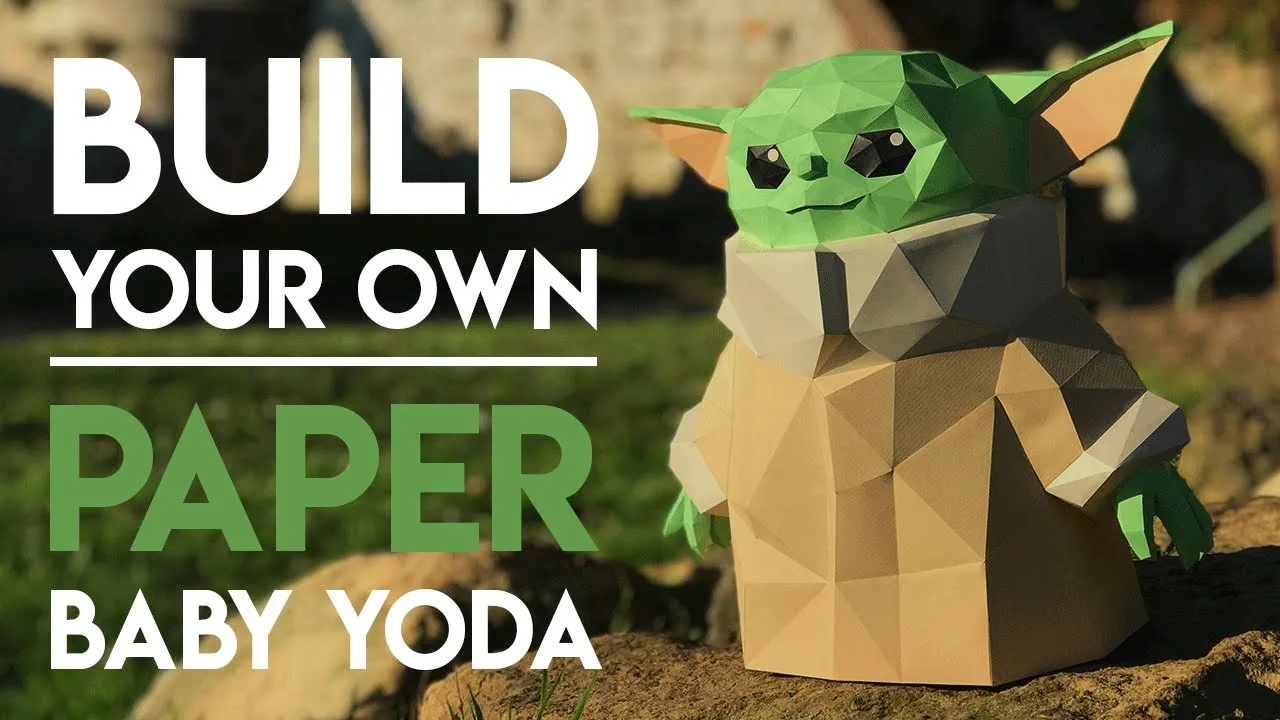 I Made This Baby Yoda Out Of Paper !