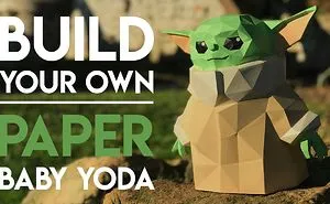 I Made This Baby Yoda Out Of Paper !