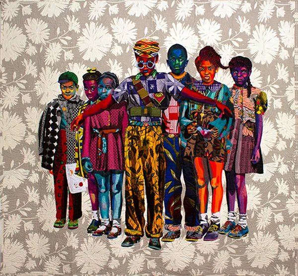 Take An Online Tour Of Bisa Butler's Fabulous Fabric Portraits, Courtesy Of Katonah Museum Of Art.