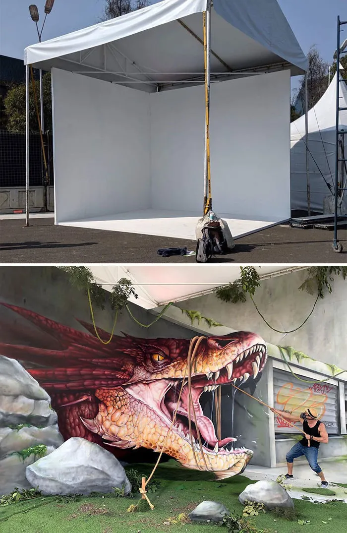 French Artist’s Realistic Graffiti Art That Seems To Jump Off The Wall (30 Pics)