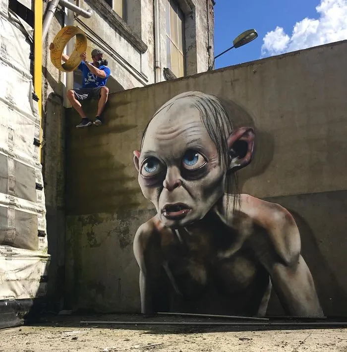 French Artist’s Realistic Graffiti Art That Seems To Jump Off The Wall (30 Pics)