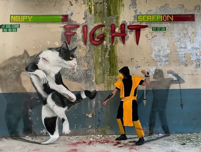 French Artist’s Realistic Graffiti Art That Seems To Jump Off The Wall (30 Pics)