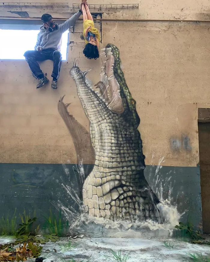French Artist’s Realistic Graffiti Art That Seems To Jump Off The Wall (30 Pics)