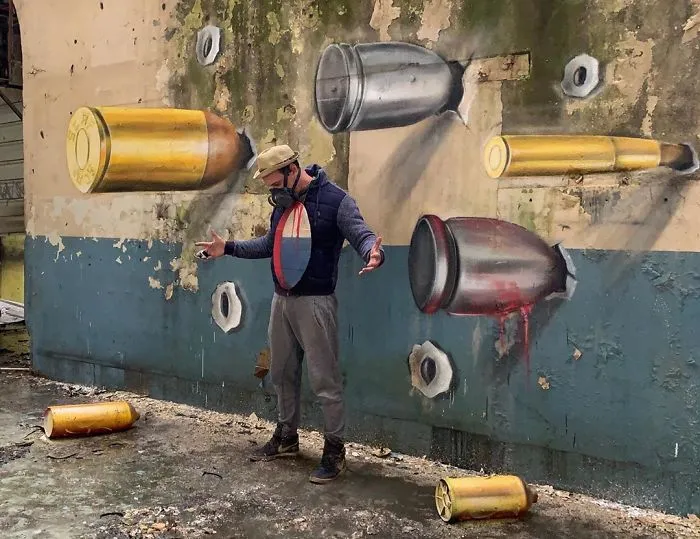 French Artist’s Realistic Graffiti Art That Seems To Jump Off The Wall (30 Pics)