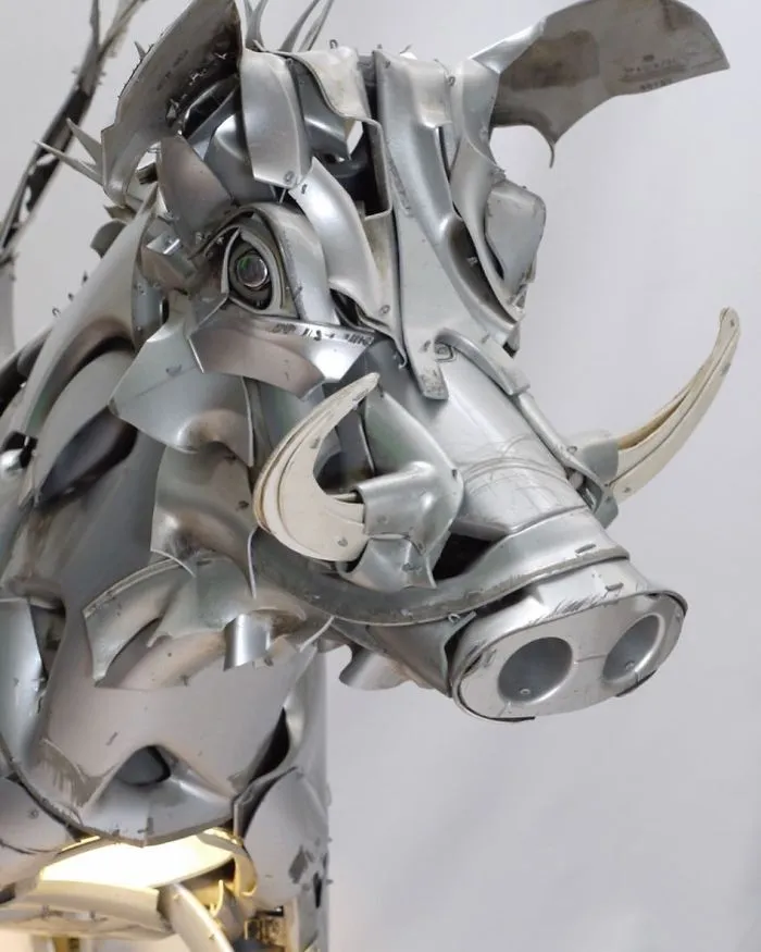 This Artist Turns Old Parts Into Beautiful Sculptures Of Animals (50 New Pics)