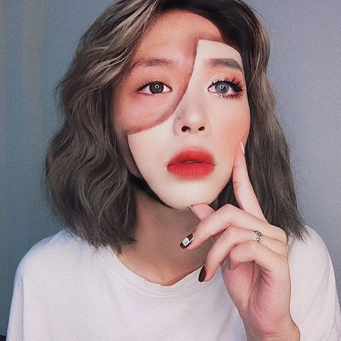 This Self-Taught Artist Can Transform Herself Into Mind-Bending Optical Illusions (25 Pics)