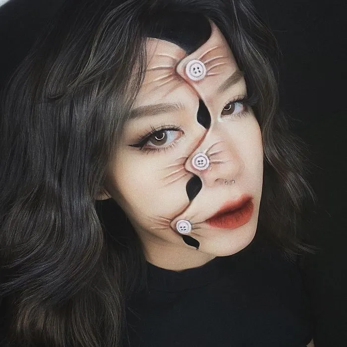 This Self-Taught Artist Can Transform Herself Into Mind-Bending Optical Illusions (25 Pics)