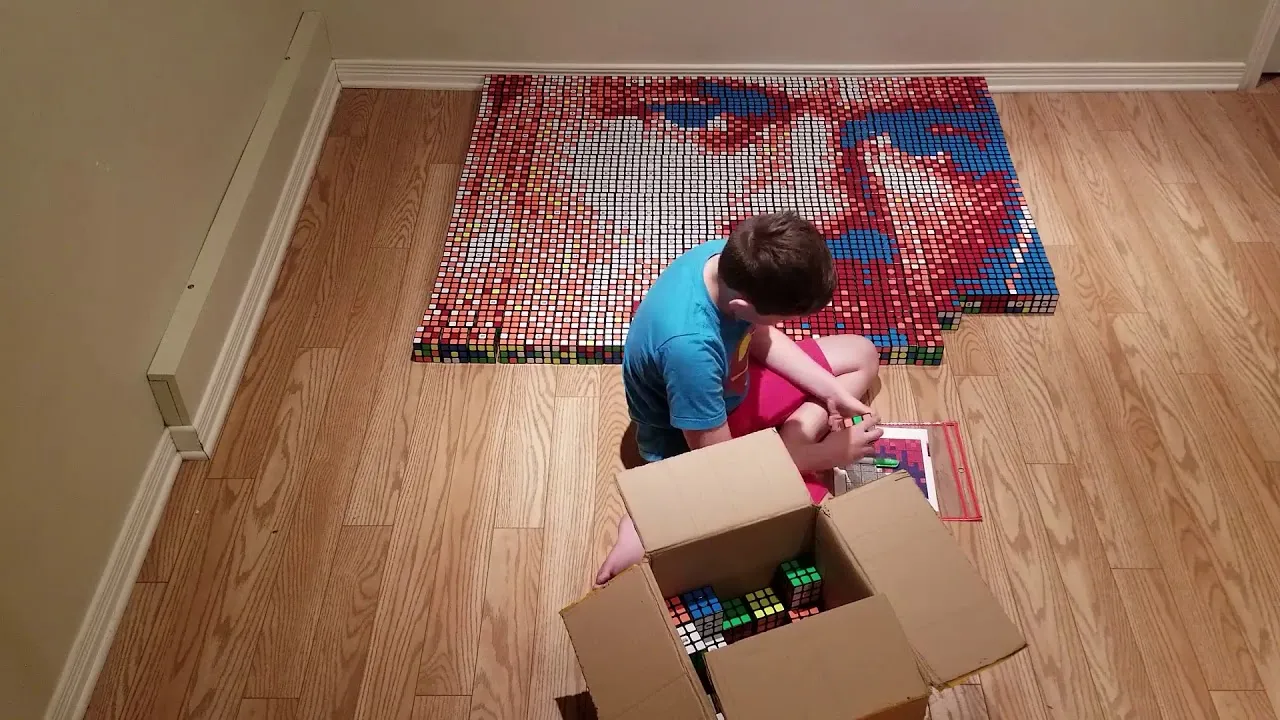 John Cena Rubik's Cube Mosiac