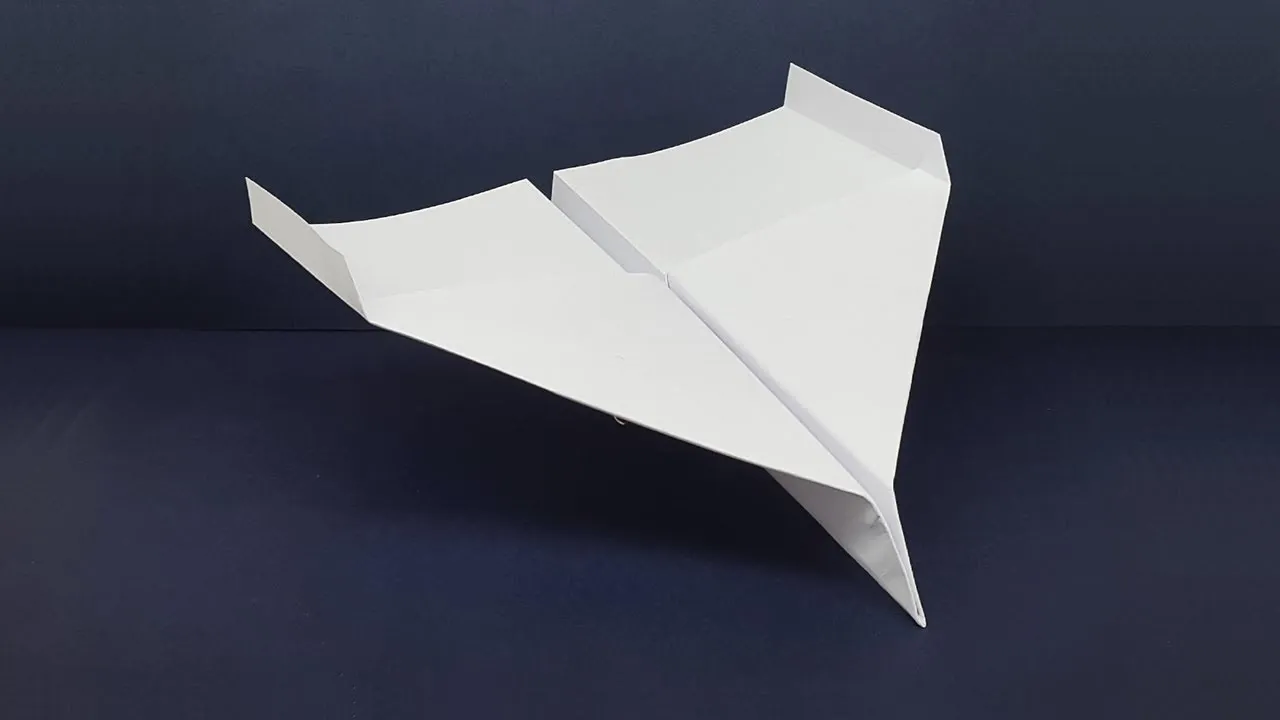 Simple Folding Paper Airplane - Easy Origami Plane Instruction