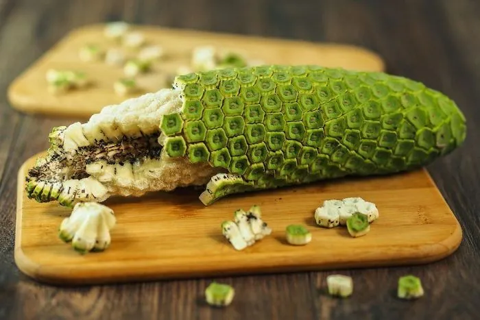 This Fruit Is Called Monstera Deliciosa Or Fruit Salad Fruit Due To It Tasting Similar To A Tropical Fruit Salad. It Can Only Be Eaten When Ripe As It Is Otherwise Toxic And Can Cause Adverse Reactions