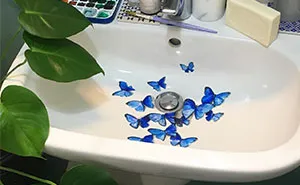 Artist Uses Her Sink As A Canvas And Lets The Water Destroy Her Paintings 24 Hours Later (26 Pics)