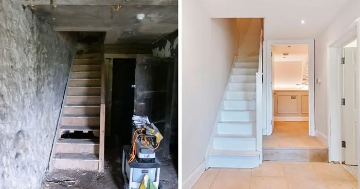 Here Are The Before And After Photos Of A Creepy 'Dungeon' That Was Turned Into A Lush $592,000 Apartment