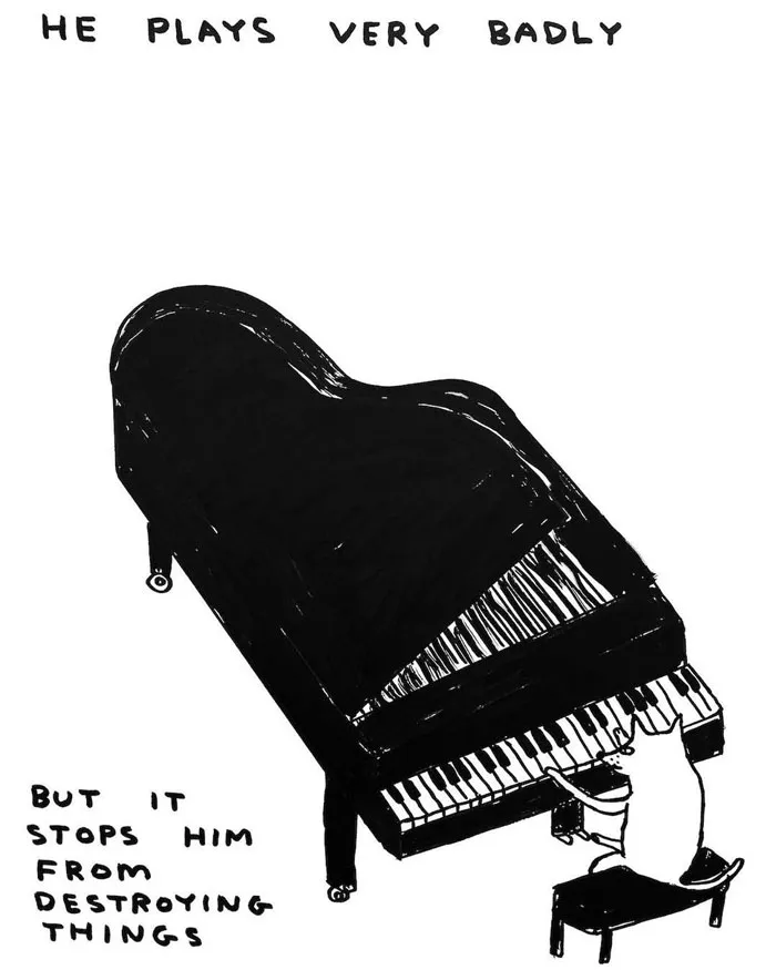 British Artist David Shrigley Shows Off His Dark Sense Of Humor In 44 Brilliant Illustrations