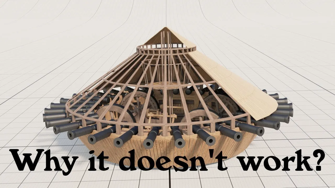I Created 3D Animation About Da Vinci Tank And Why It Doesn't Work.