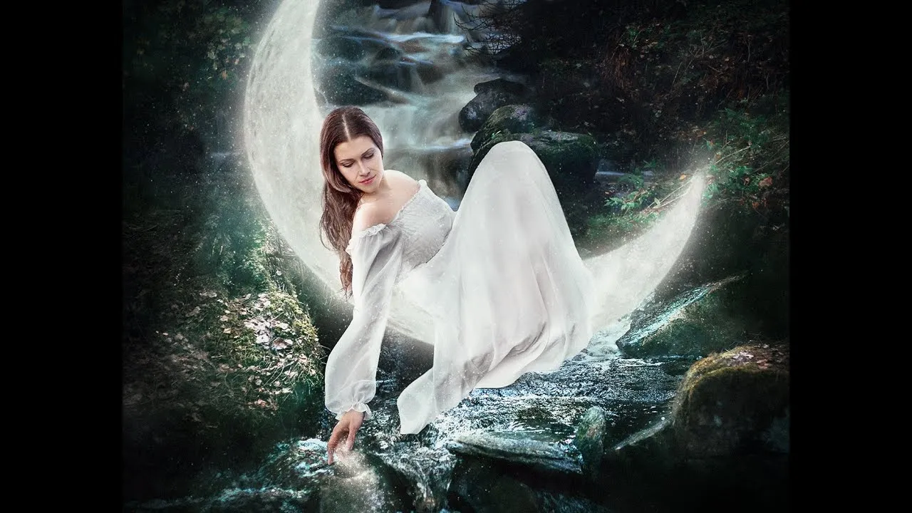 I Spent A Month Creating This Composite Picture - Girl Chilling On The Moon