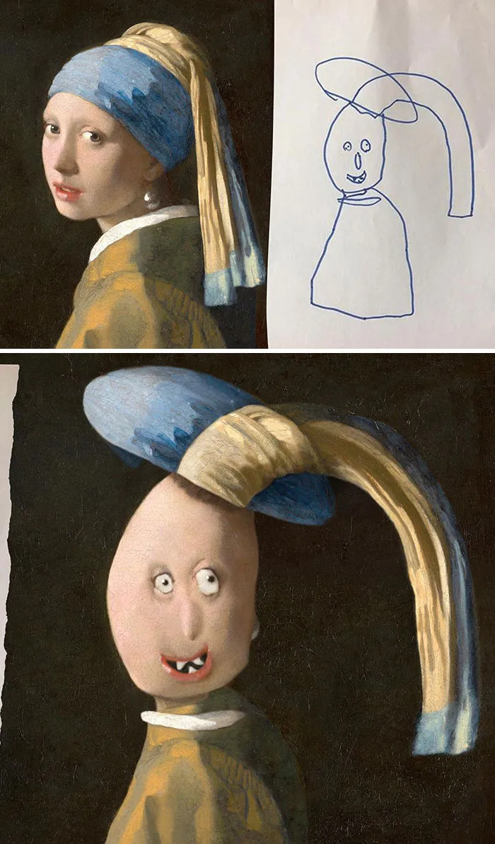 Weird Girl With A Pearl Earring