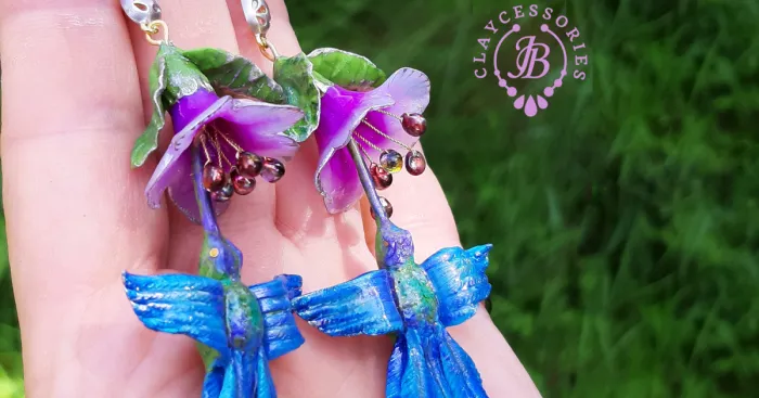 My One Of A Kind Earrings From Polymer Clay