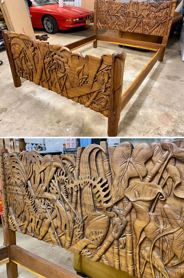 When Someone Is Selling Their Intricate, One-Of-A-Kind, Hand-Carved African Bed, You Immediately Spend Your Entire Stimulus Check To Bring It Home