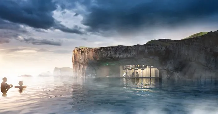 Next Year Iceland Is Opening This Luxurious Lagoon With A Swim-Up Bar And An Incredible View