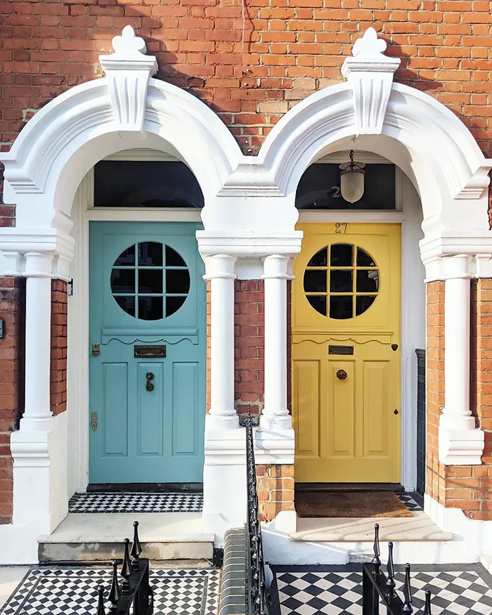 These 30 Charming Front Doors Around London Look Like They're Part Of Sets In A Wes Anderson Movie