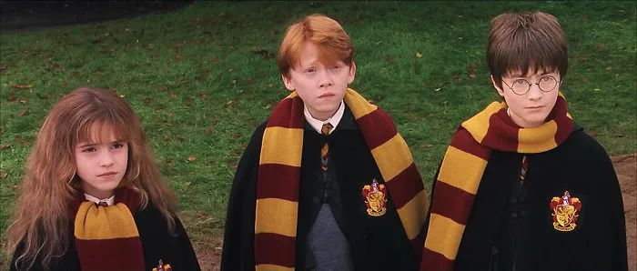 La forma en que Harry, Ron y Hermione llevan sus bufandas y corbatas reflejan su personalidad