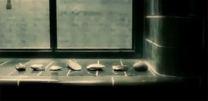 In 'The Half-Blood Prince,' When We See Tom Riddle's Childhood Bedroom There Are Seven Rocks On The Windowsill In That Bedroom, Foreshadowing Riddle Splitting His Soul Into Seven Horcruxes