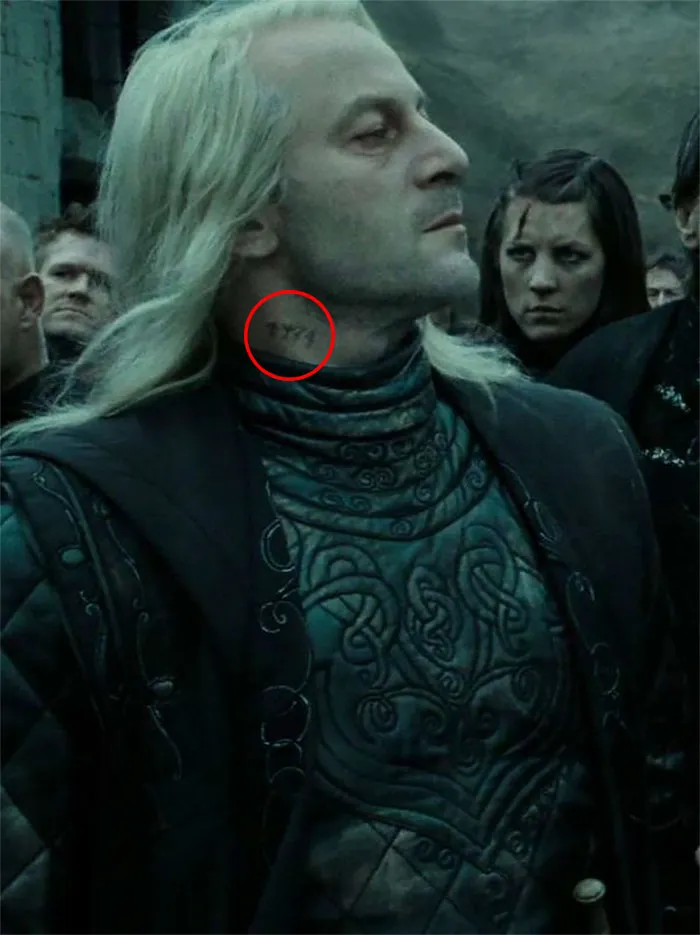 In The Deathly Hallows Part 2, You Can Spy Lucius Malfoy's Azkaban Prisoner Number Tattooed On His Neck